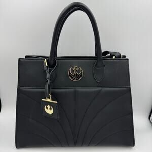 Loungefly Star Wars Rebel Alliance Black Faux Leather Satchel Handbag